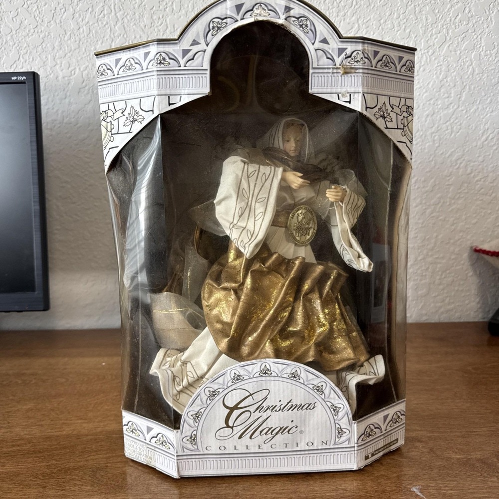 Vintage 1997 Trendmasters Christmas Magic Collection 12" Angel Tree‎ Topper NIB